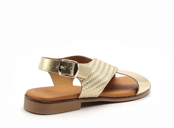 Eva frutos nu pieds plats femme 3010 or