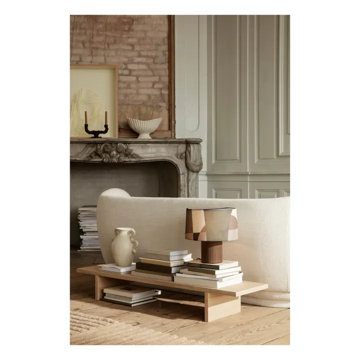 Ferm Living Pied de lampe Post en bois FSC | Chêne fumé