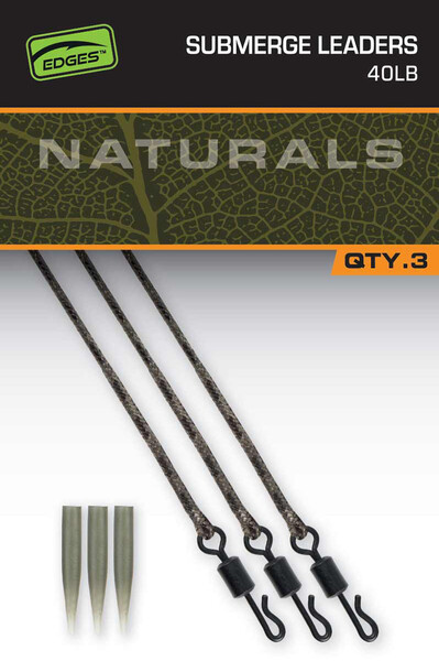Fox Naturals Submerged Leaders 75cm (3 pcs)