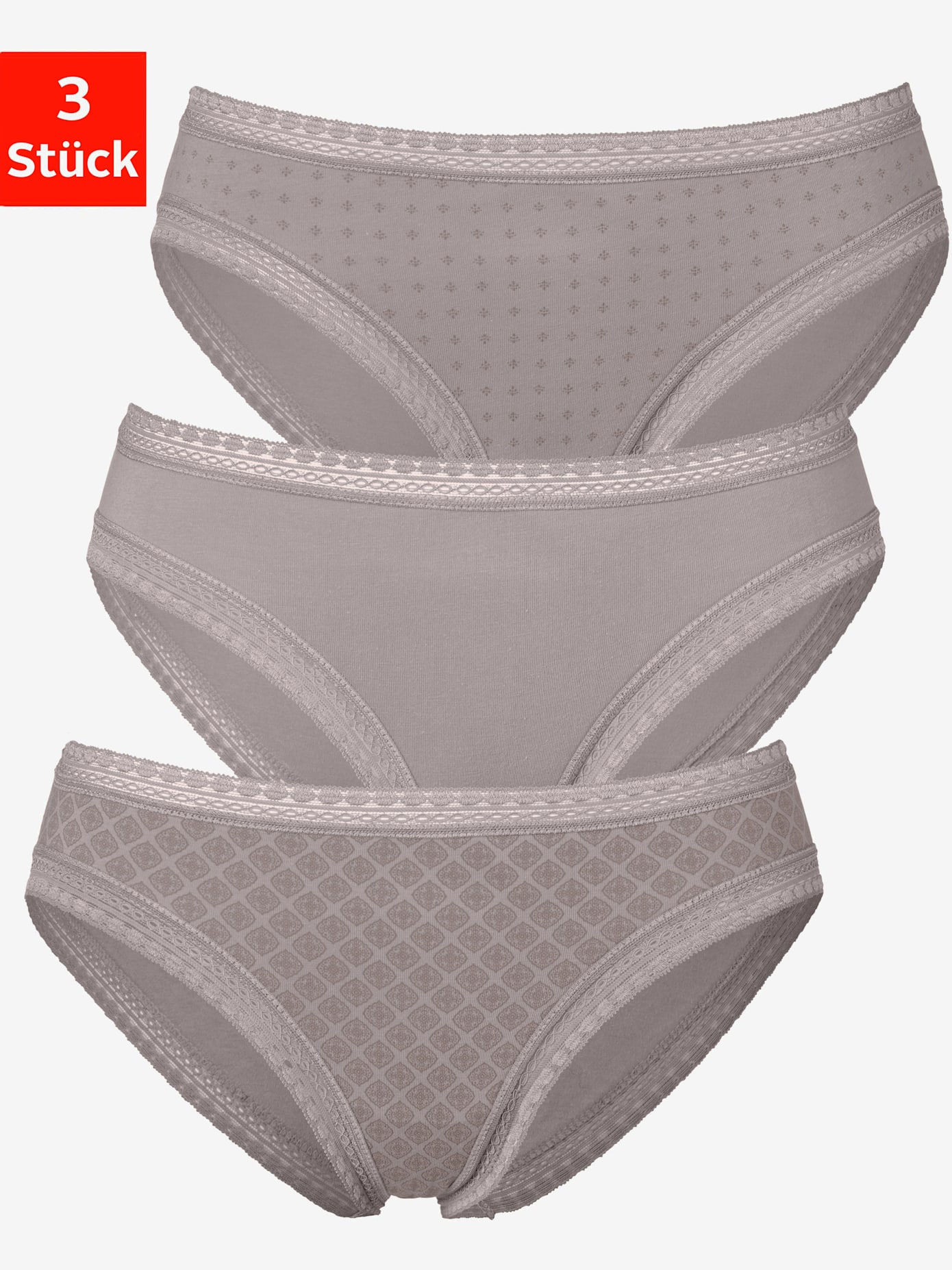 Bas de maillot de bain lot de 3 slips lascana