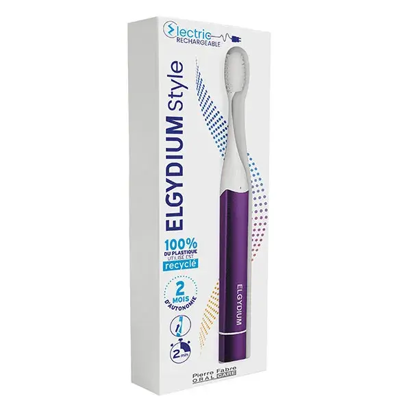 Elgydium - Brosse à dents Style Electrique Raisin Pétillant