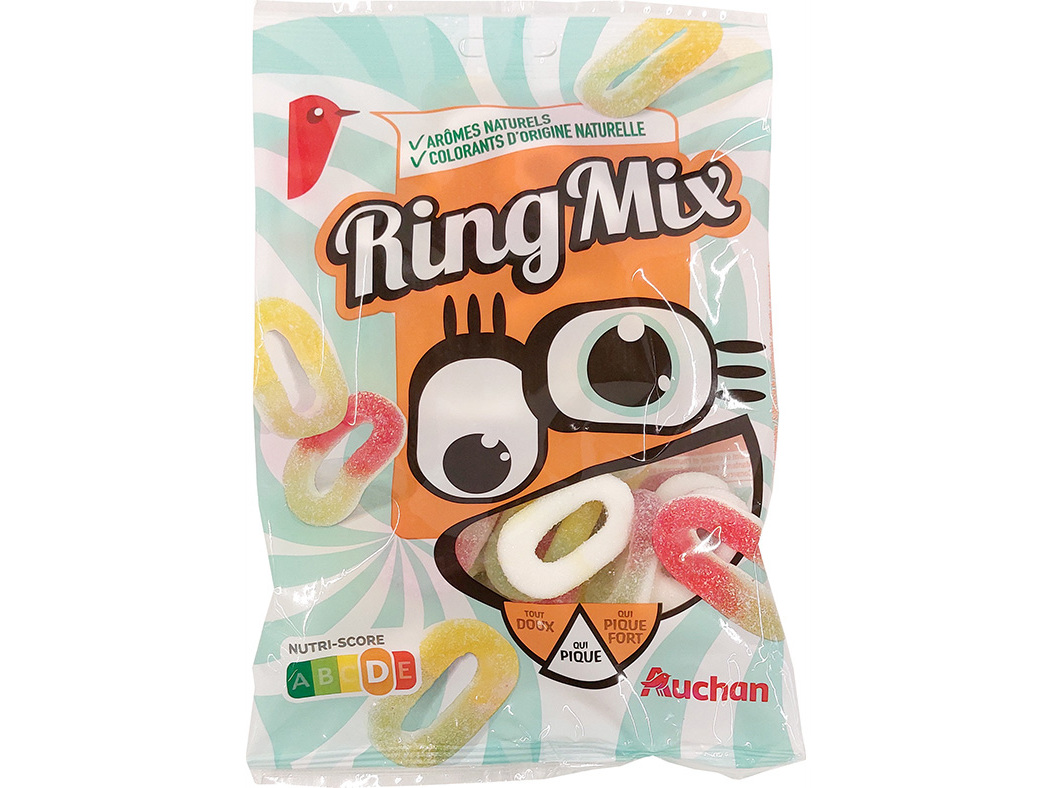 GOMAS AUCHAN RING MIX 250G