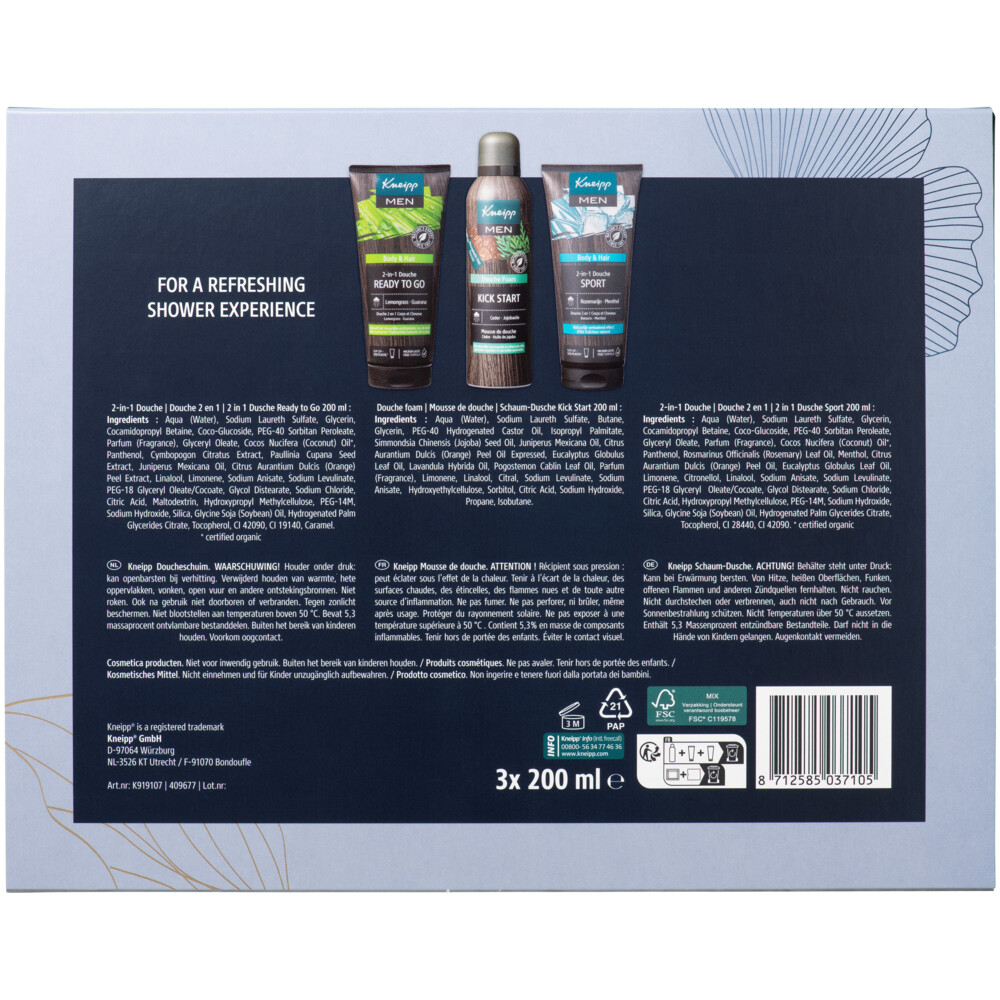 Kneipp Luxe Geschenkset Men Shower1 set