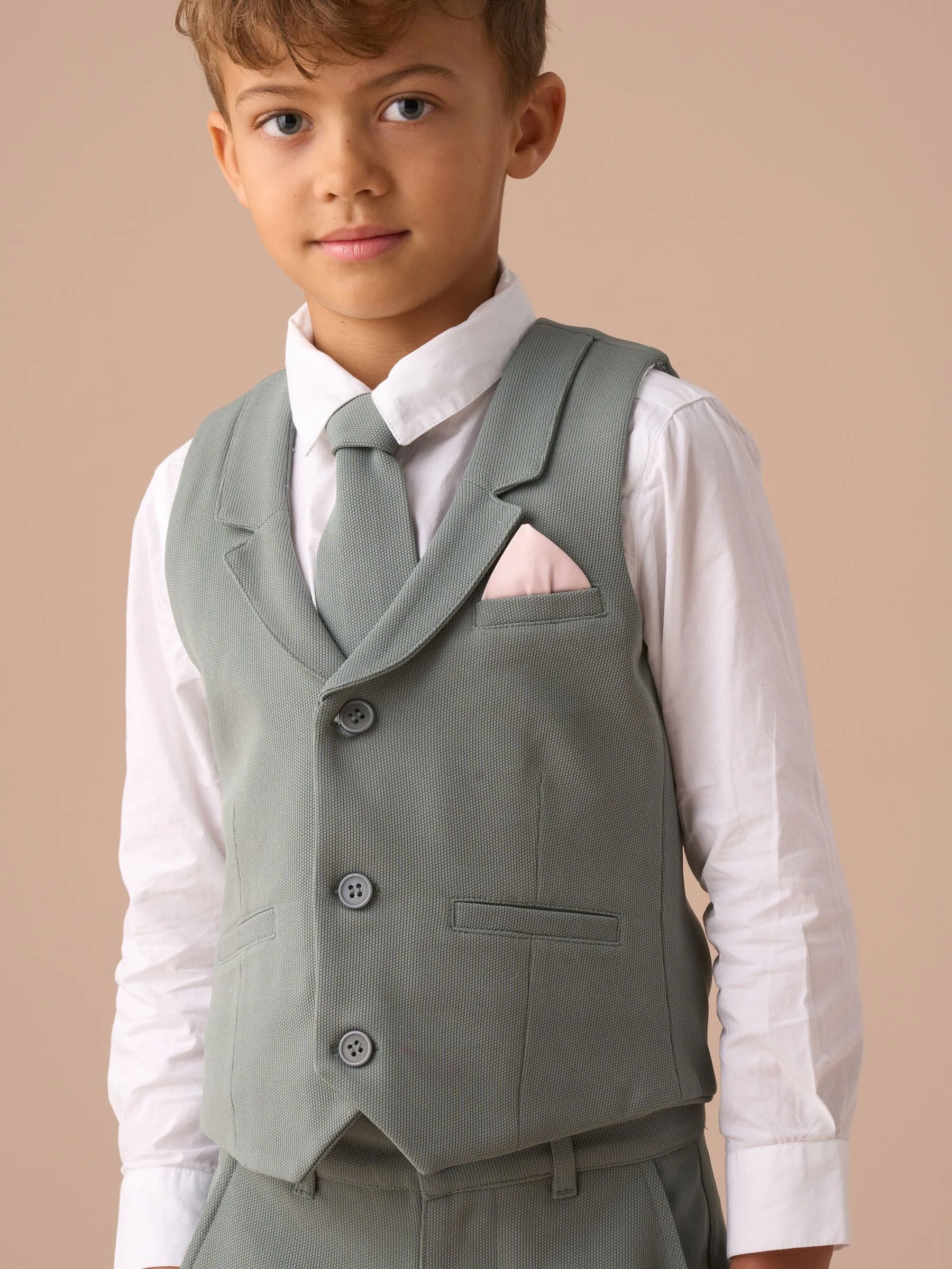Angel & Rocket Benjamin stijlvolle getextureerde gilet-set