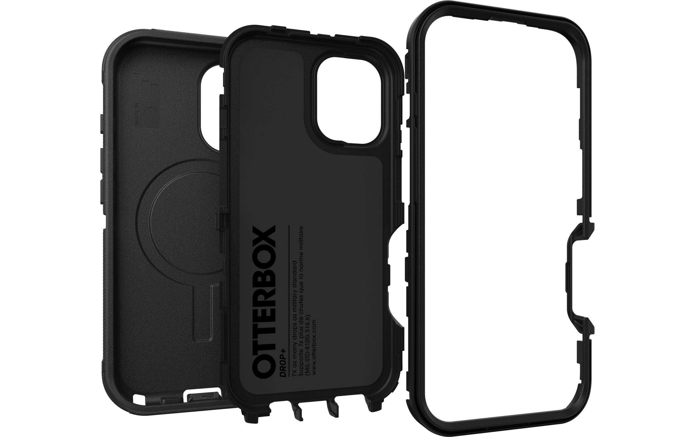 Back Cover Defender iPhone 16 SchwarzSchutzhülle für das Apple iPhone 16