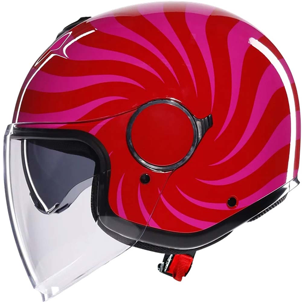 AGV - Casque Eteres Tropea Rouge / Rose