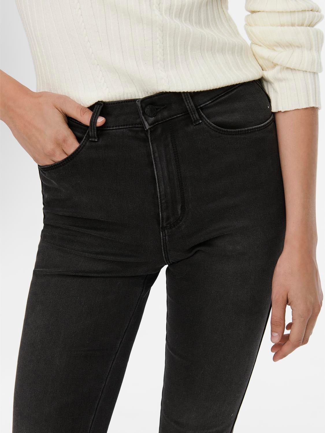 ONLROYAL Hohe Taille Skinny Fit Jeans Black Denim