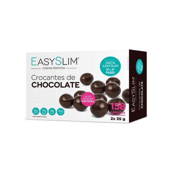 Farmodietica Easyslim Bolas Crocantes Chocolate Negro 2x35g