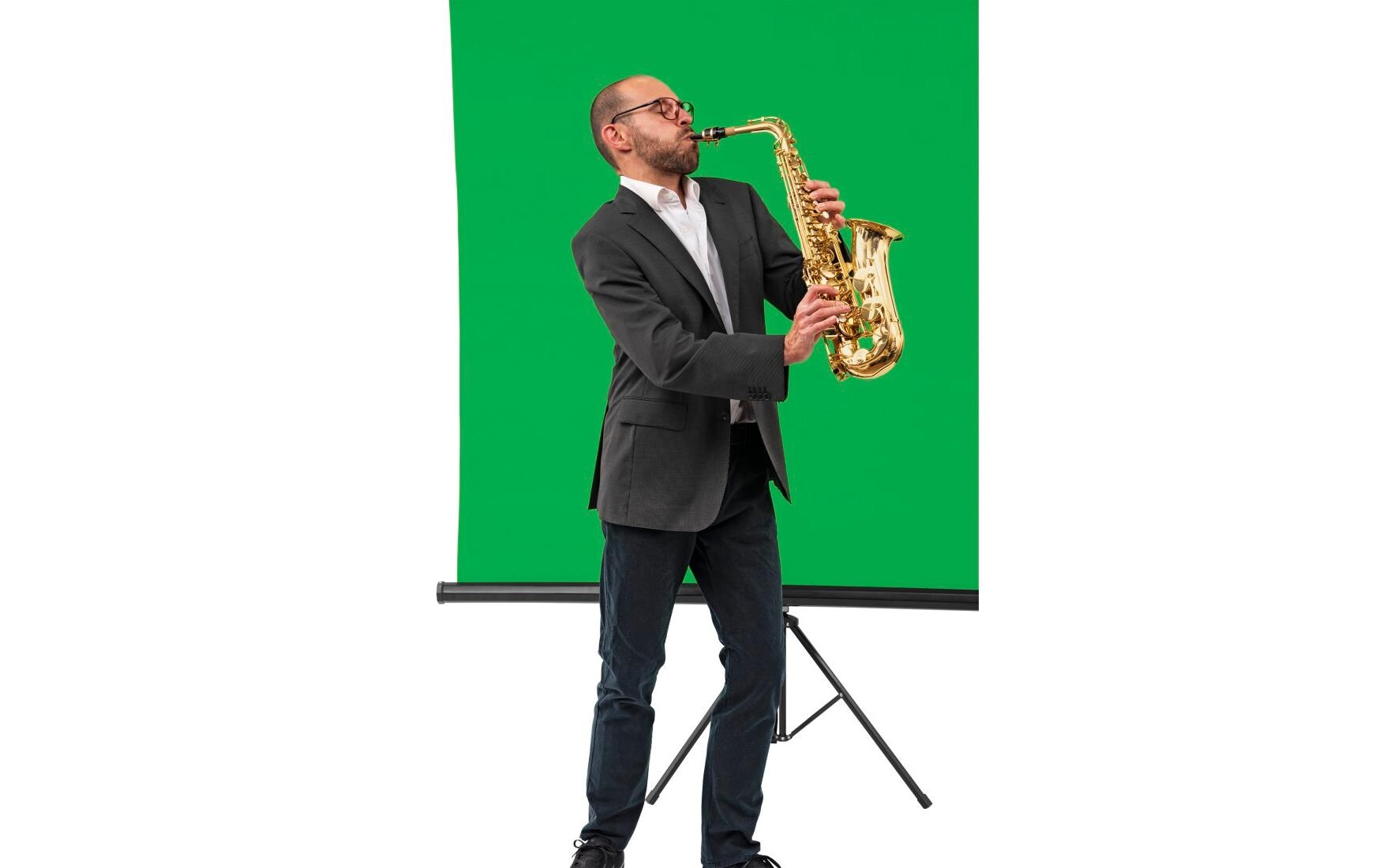 Hintergrund Stoff, 2.95 x 6 m GrünFotostudio-Hintergrund, Stoff, 2.95 x 6 m, Weiss