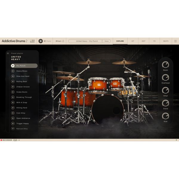XLN Audio Addictive Drums 2 Heavy Rock Collection
