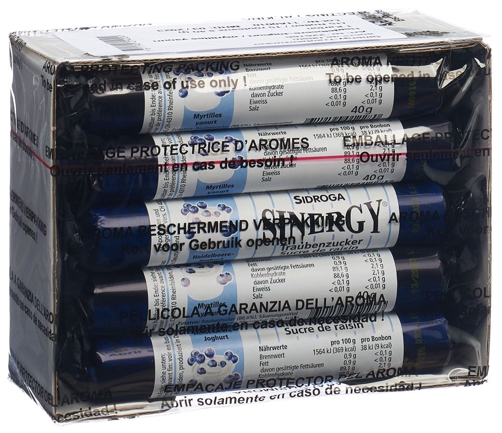 SINERGY Traubenzucker Heidelbeere Joghurt 40 g