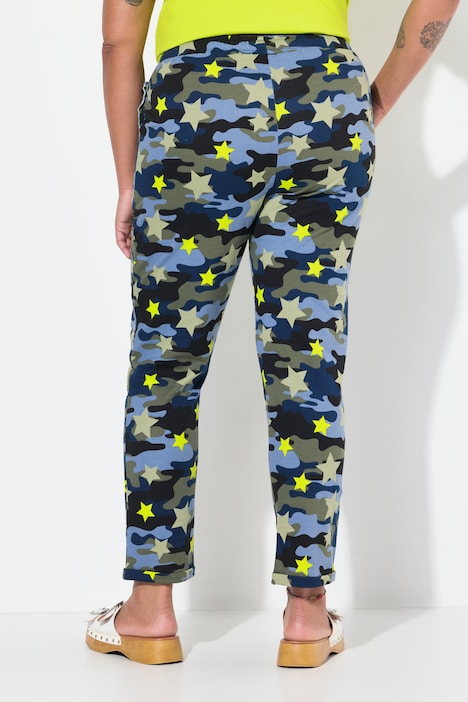 Jogginghose, Camouflage mit Ziernähten, Elastikbund