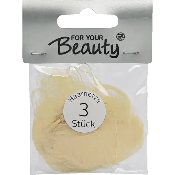 FOR YOUR BEAUTY HAARNETZ SORTIERT 3-TEILIG