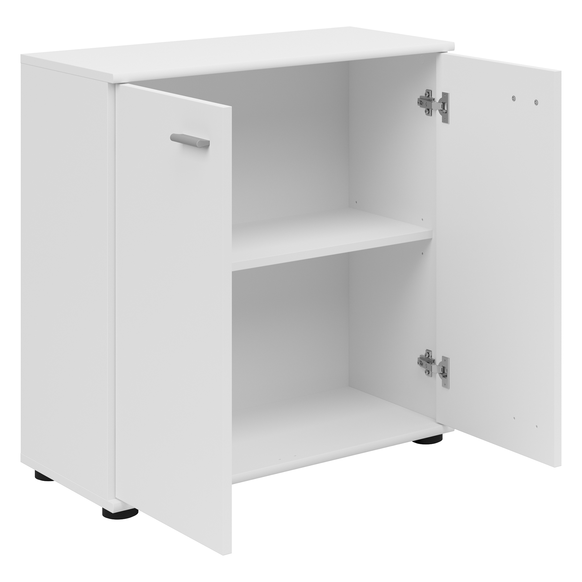 Kommode - weiß matt - 2 Türen - 71 cm breit