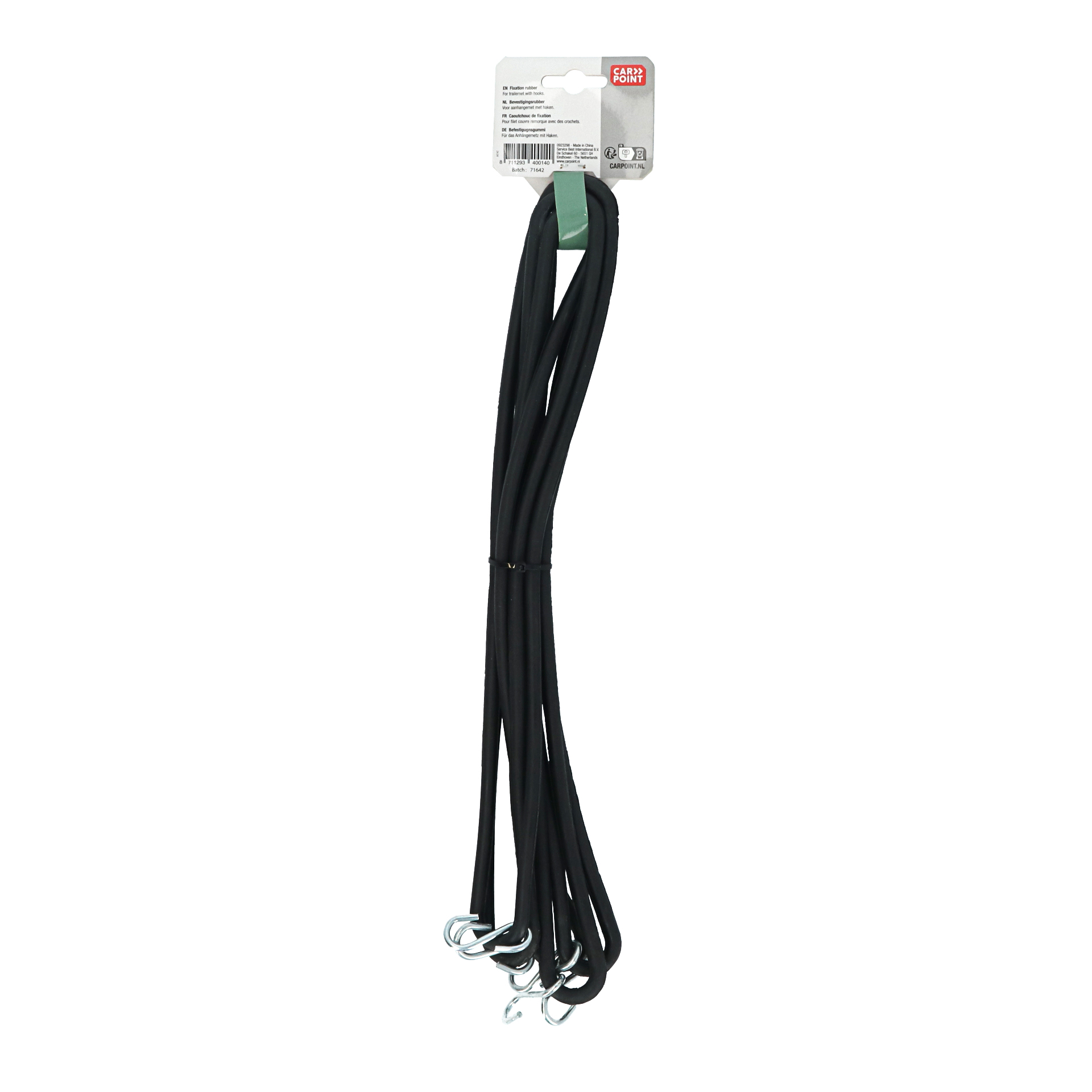 Carpoint 40 cm aanhangernet bevestigingsrubbers - Set van 5