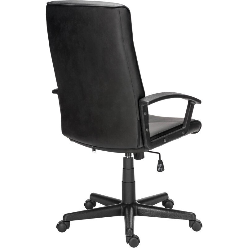 Fauteuil de bureau YOKO simili cuir - avec accoudoirs  Mécanisme Basculant centré - Pieds noir
