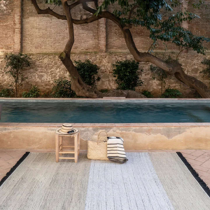 nanimarquina - Tres Outdoor-Teppich, 200 x 300 cm, schwarz