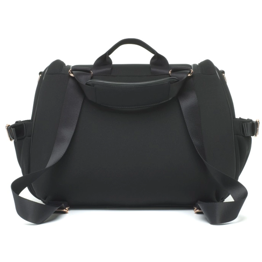 storksak Wickelrucksack Poppy Luxe Black Scuba