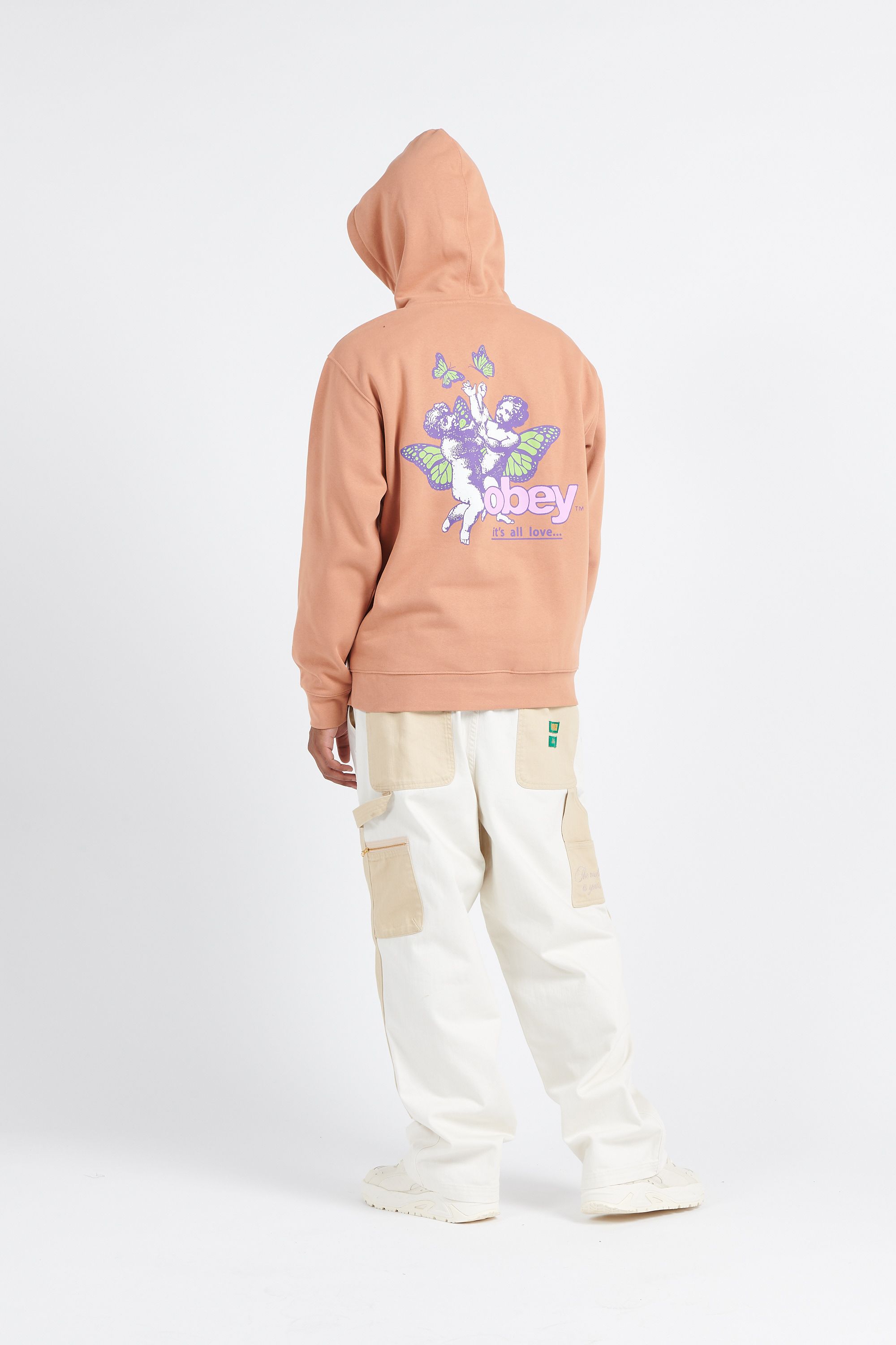 OBEY Sweat ITâ??S A OVE HD Marron