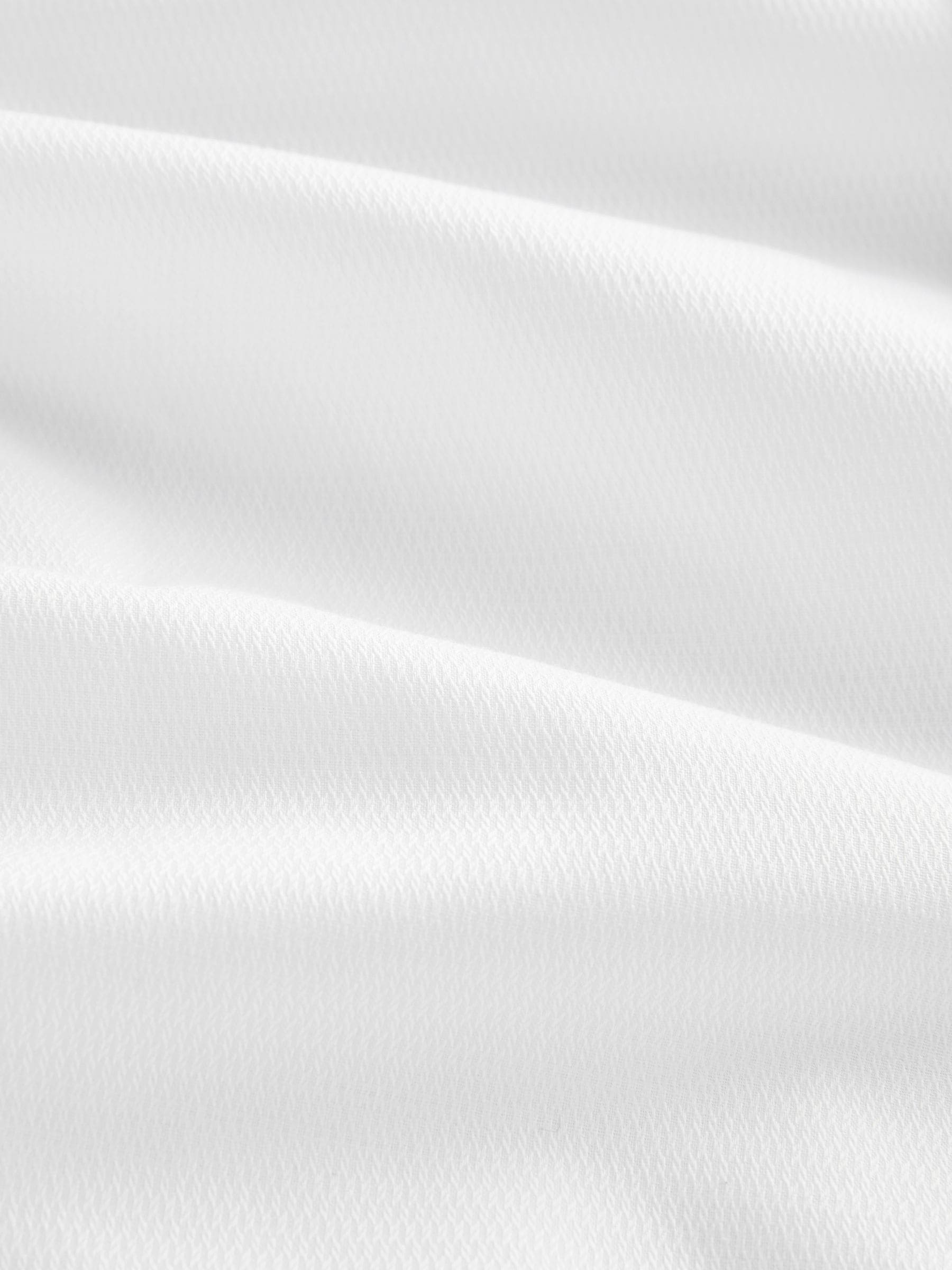 Wit - Normale Pasvorm - Textured Double Cuff Long Sleeve Shirt With Wing Collar And Bow Tie Pack