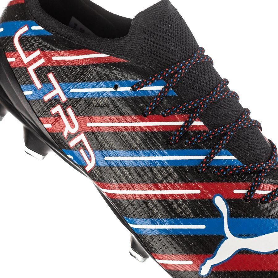 PUMA X Unisport Ultra 1.4 FG/AG Barbershop - Noir/Blanc/Bleu/Rouge ÉDITION LIMITÉE