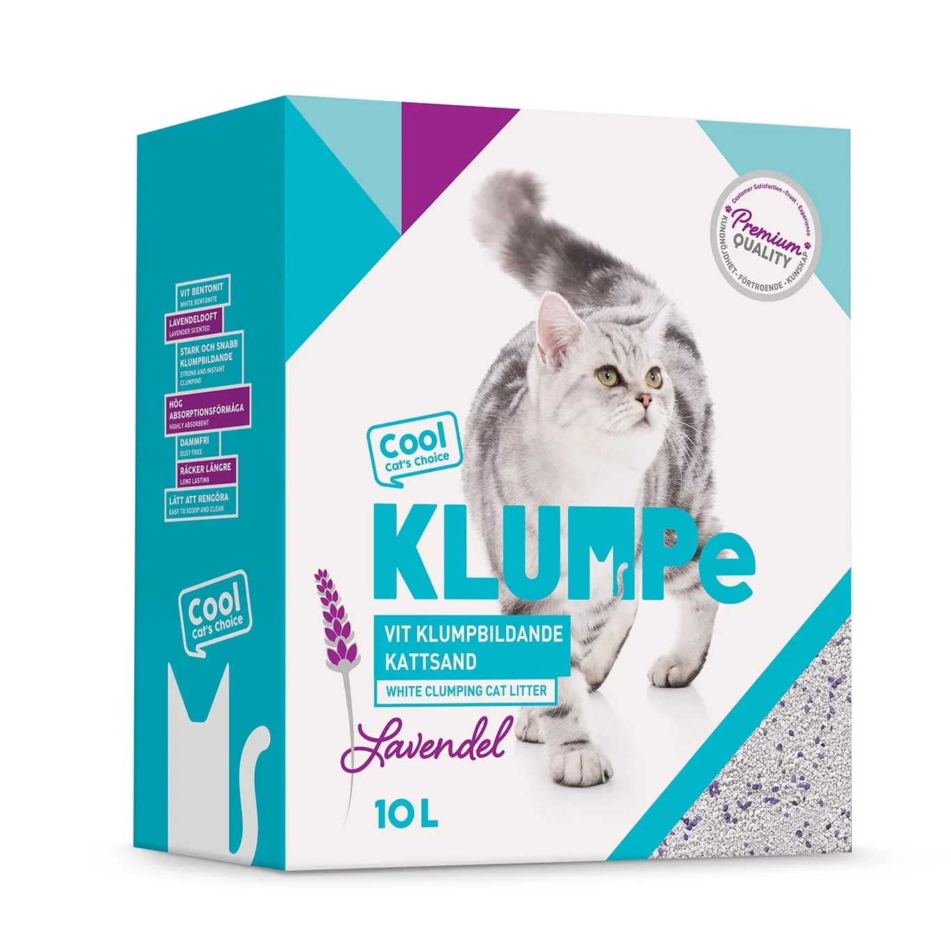Klumpe kattesand med lavendel 10L 10 L