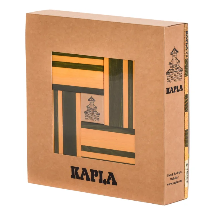 Kapla Coffret couleur - 40 planchettes | Jaune