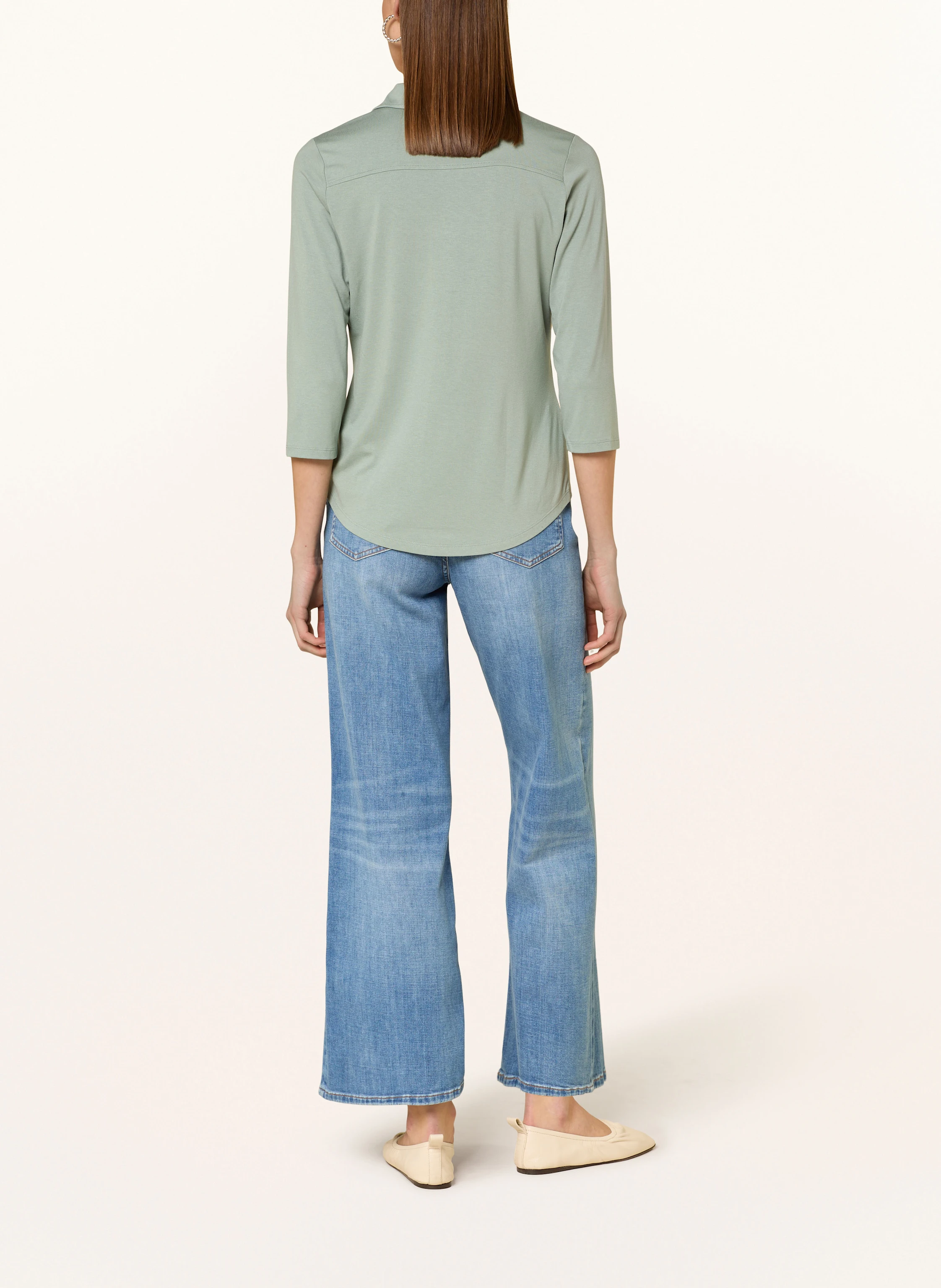 Marc O'Polo Hemdbluse aus Jersey mit 3/4-Arm