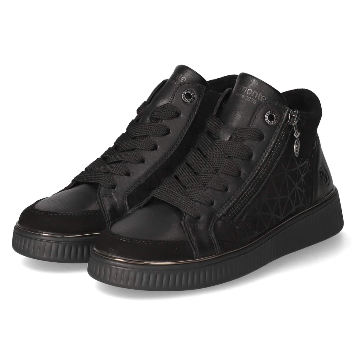 RemonteSchnürstiefeletten - schwarz