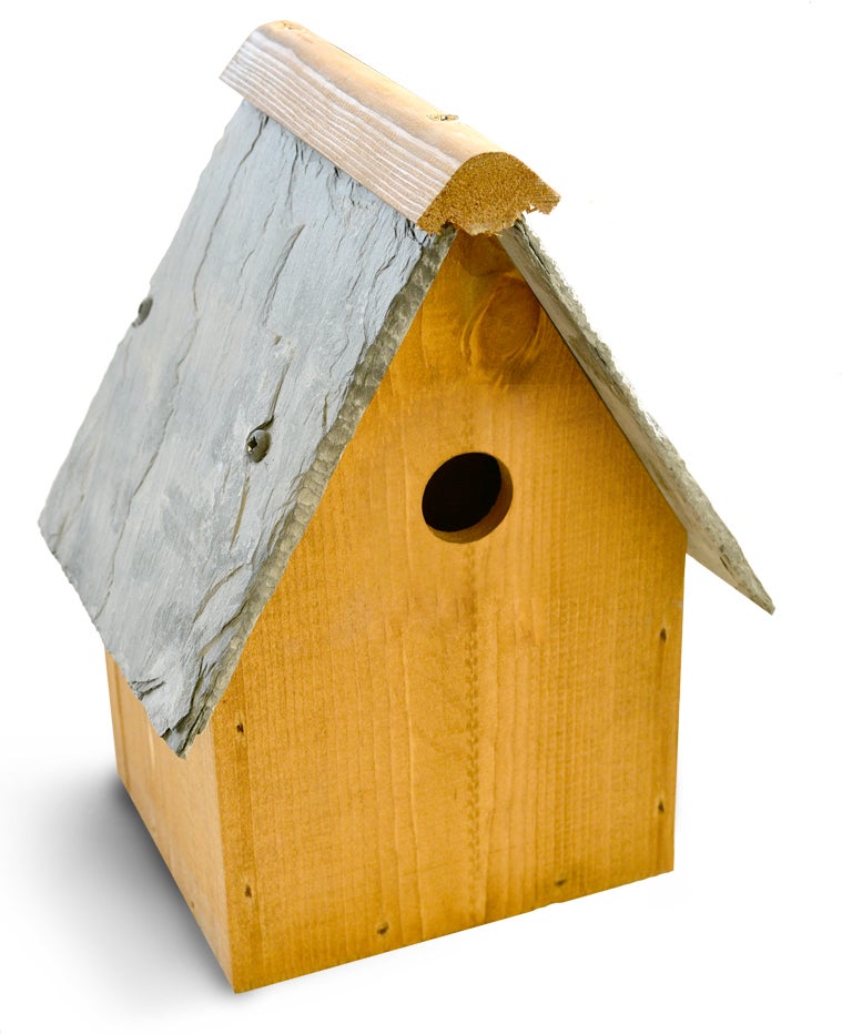 Vogelhuisje Oakwell naturel mees 14 x 15 x 25 cm