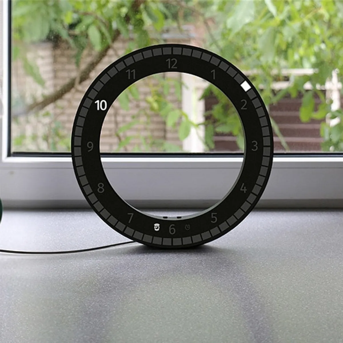 Wewoo Lestry Horloge Murale LED - Noir