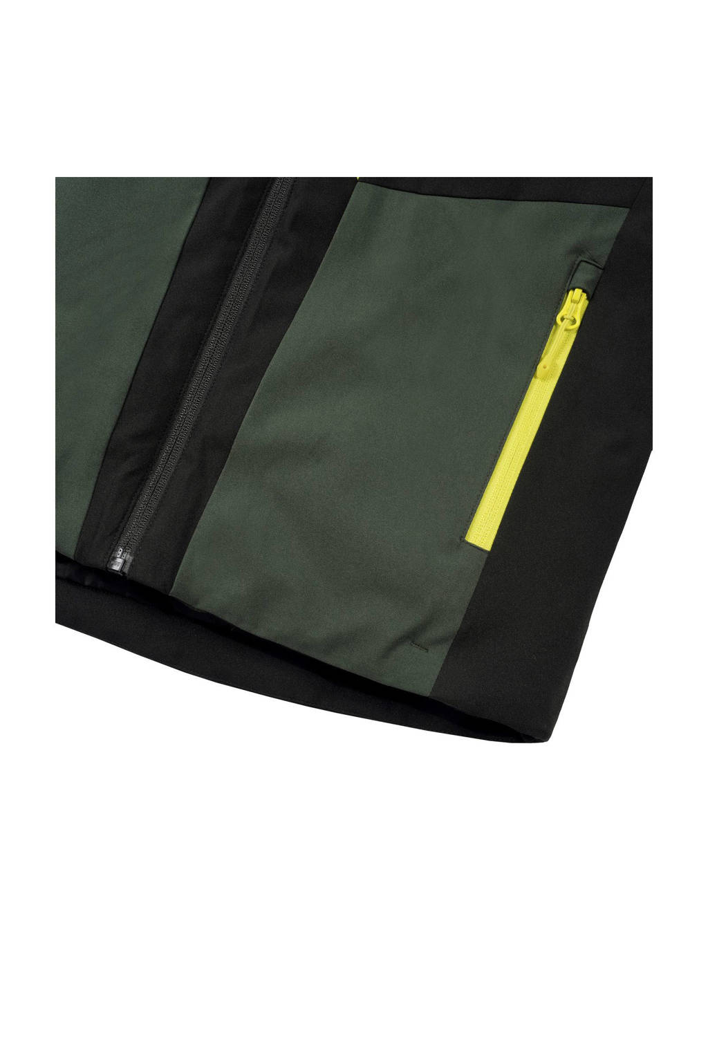 Icepeak ski-jack Ladd zwart/groen