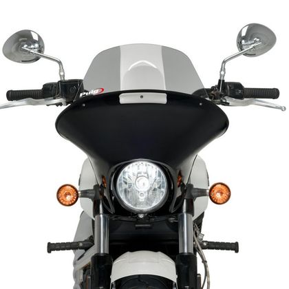 Tête de fourche Puig BATWING SML Touring (noir brillant) - Gris