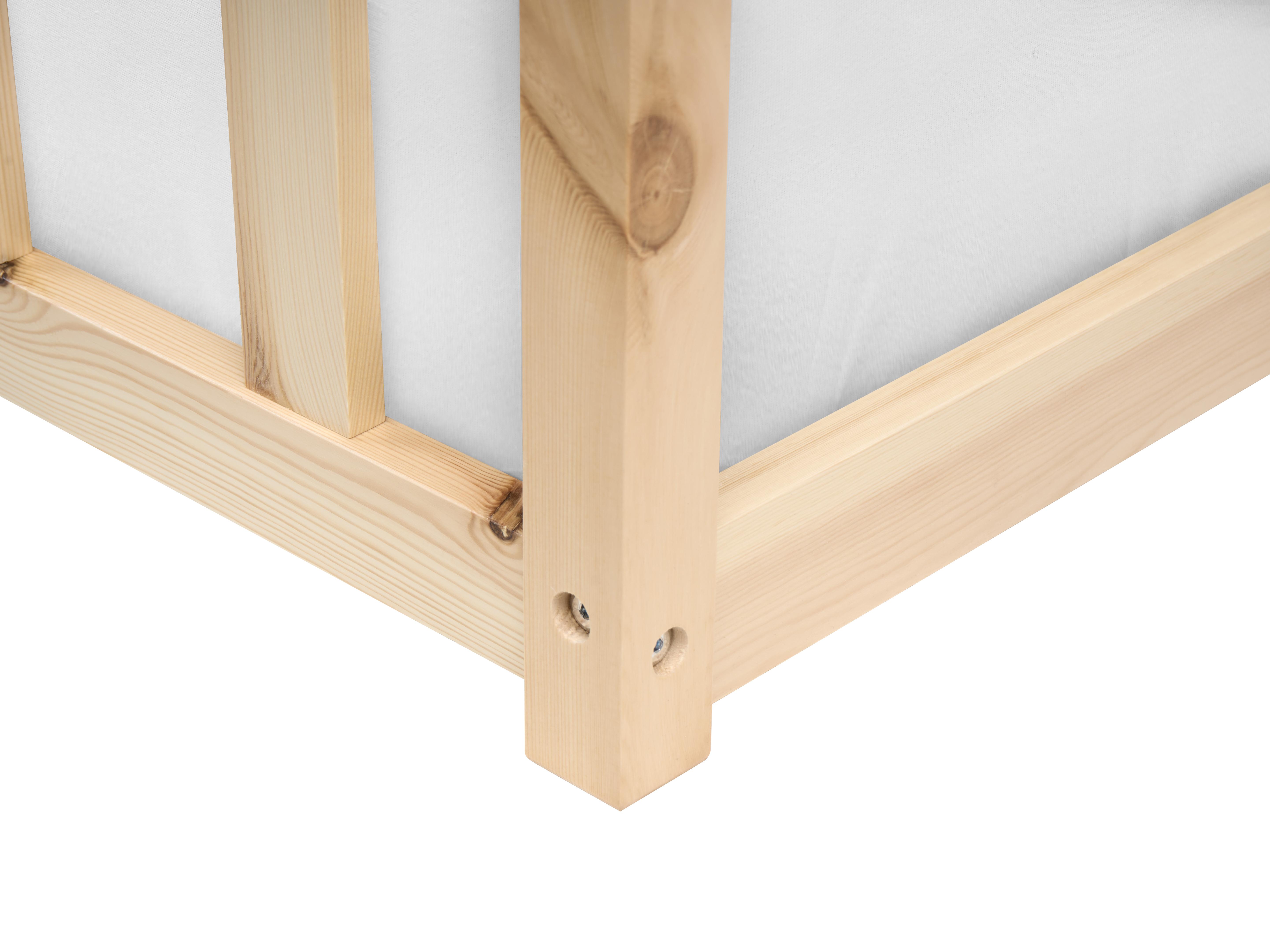 Kinderbed Dennenhout AURIBEAU 90 x 200 cm Lichtbruin