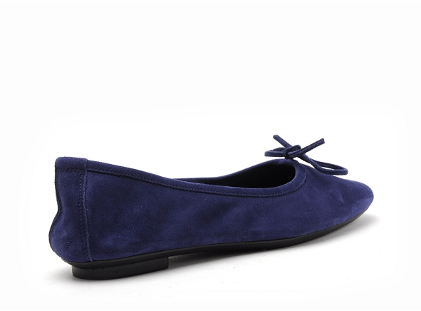 Reqins ballerines femme harmonie cuir velours bleu