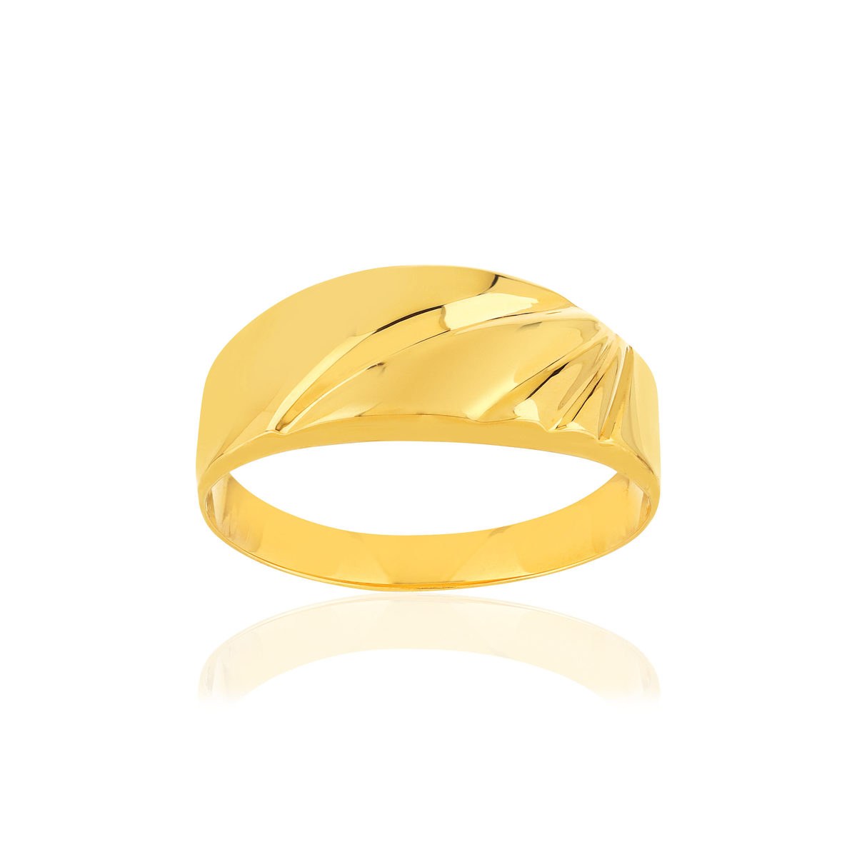 Bague or jaune 375