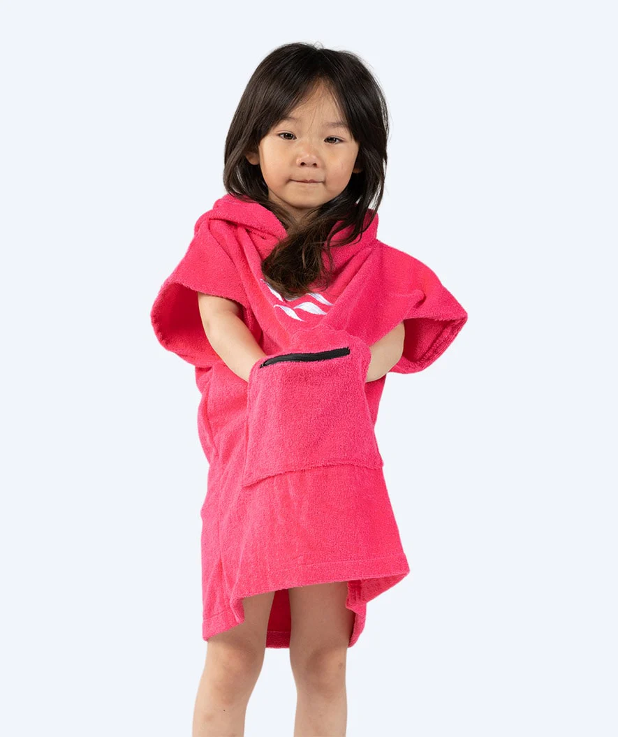 Watery badeponcho til børn - Bomuld - Pink
