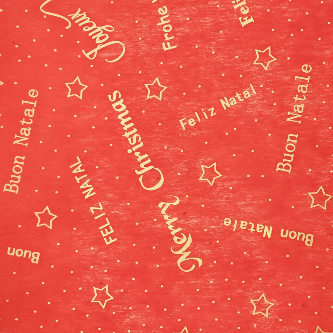 Chemin de table Noël (500 x 28 cm) Message Rouge et or