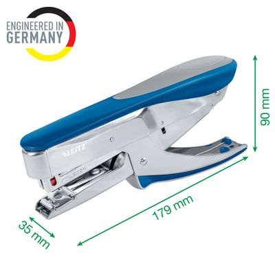 Leitz - Pince Agrafeuse bleu/gris - capacité de 30 feuilles - agrafes 24/6 ou 26/6