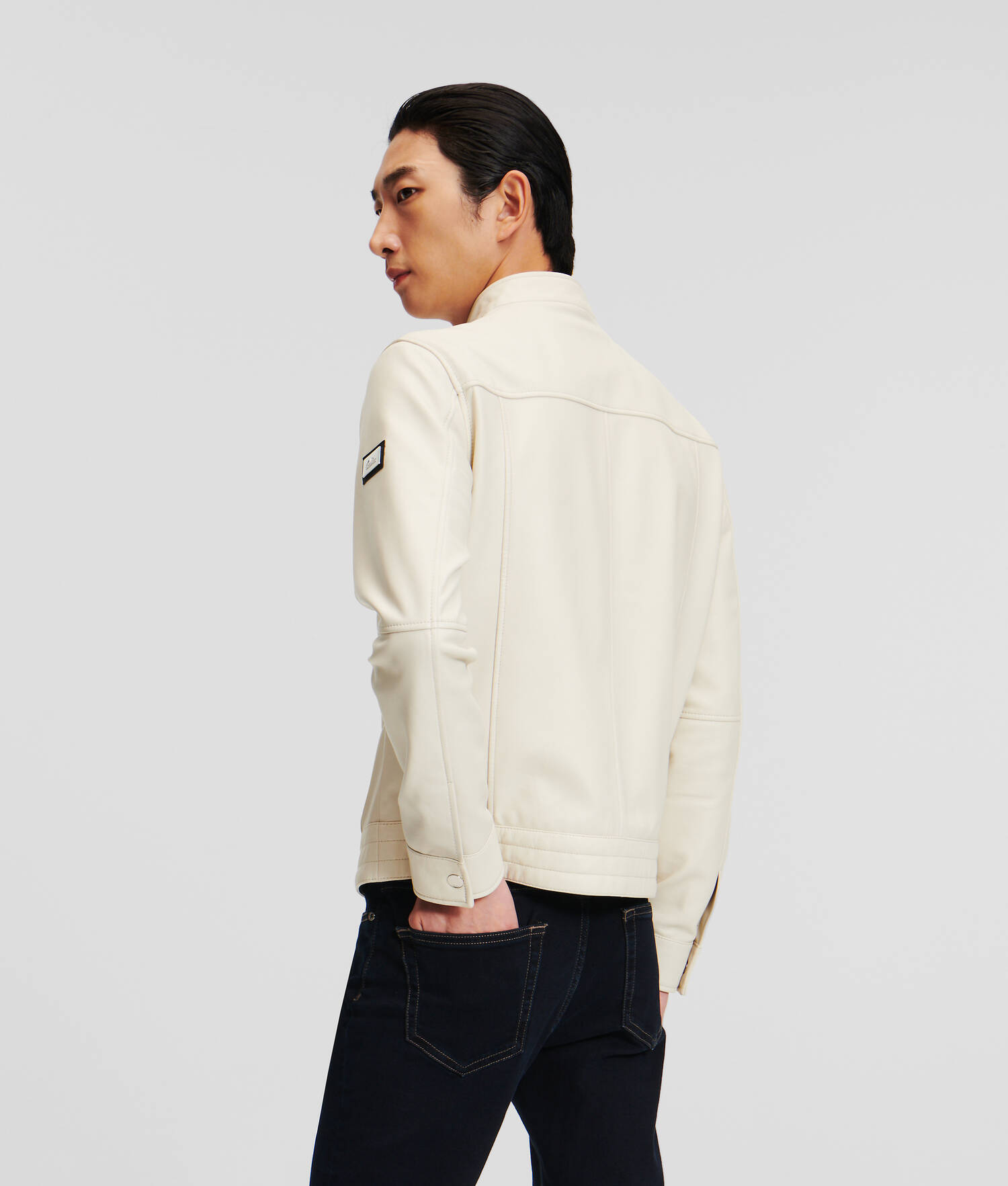 VESTE ZIPPÉE EN CUIR