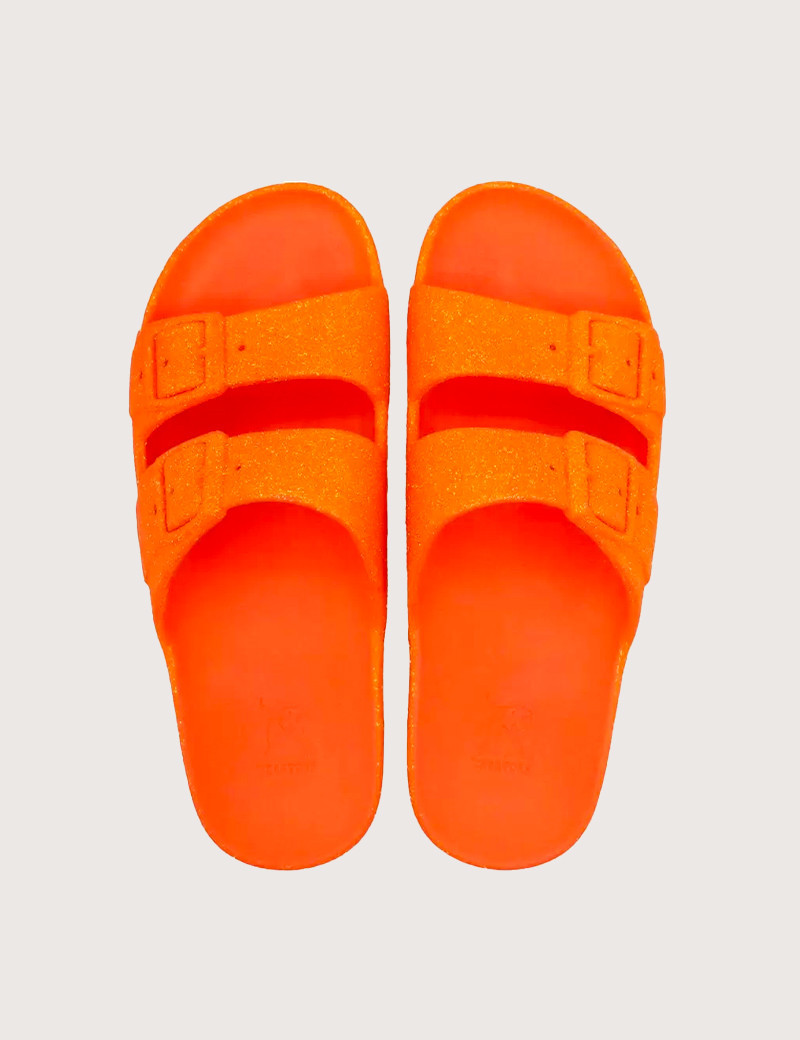 CACATOES SANDALES ENFANT NEON ORANGE FLUO