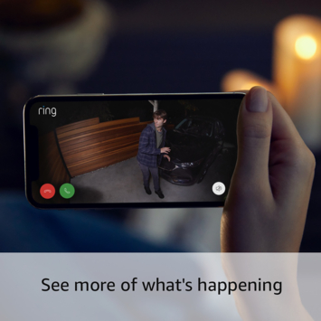 Ring Spotlight Camera Plus Plug-in Zwart