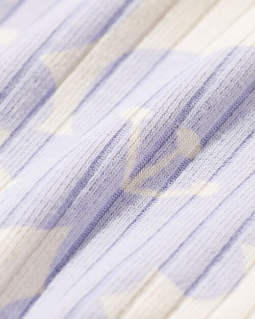 body croisé évolutif côtelé nouveau-né avec bambou stretch fleurs sable