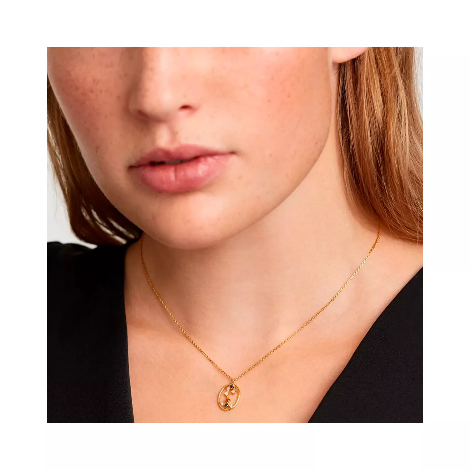 PDPAOLA Scorpio Halskæde 18 kt. Forgyldt Sølv CO01-351-U