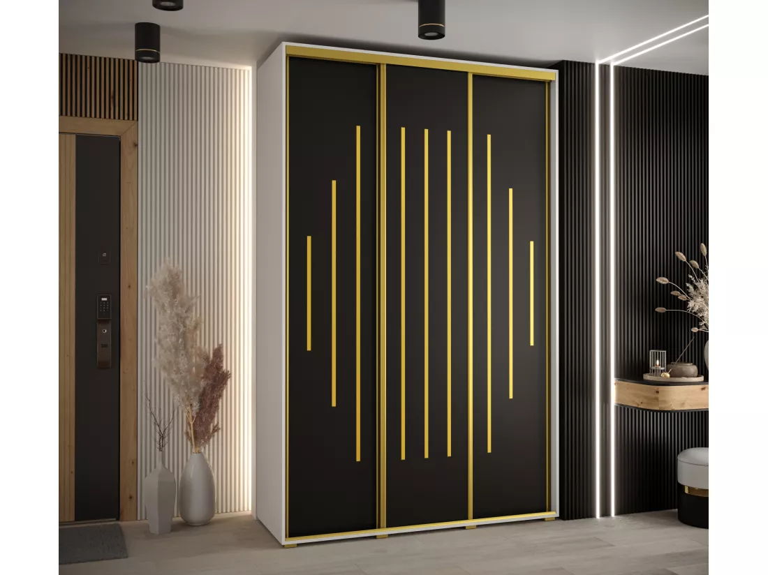 ARMOIRE DAVOS 12 À PORTES COULISSANTES 235,2/150/60 3 portes
