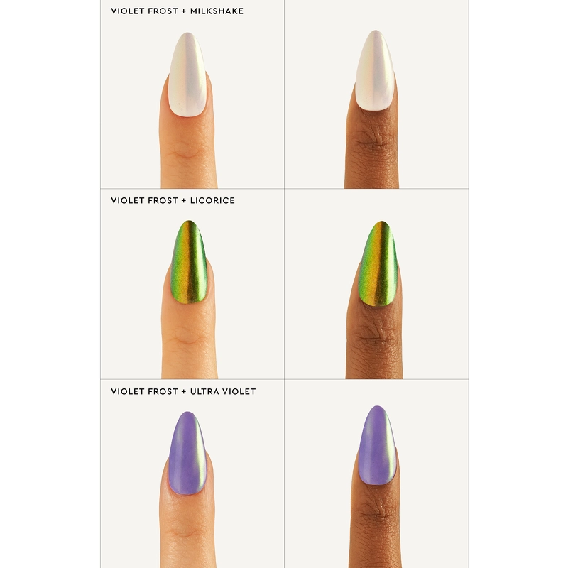 Le Mini Macaron Stardust Collection Liquid Nail Powder 2 ml - Violet Frost