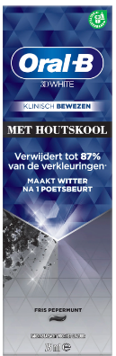 Oral-B Tandpasta 3D White Houtskool 75ml