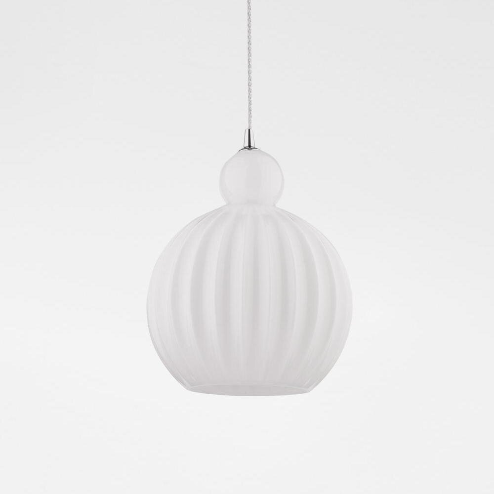 Odell hanglamp in wit en chroom E27