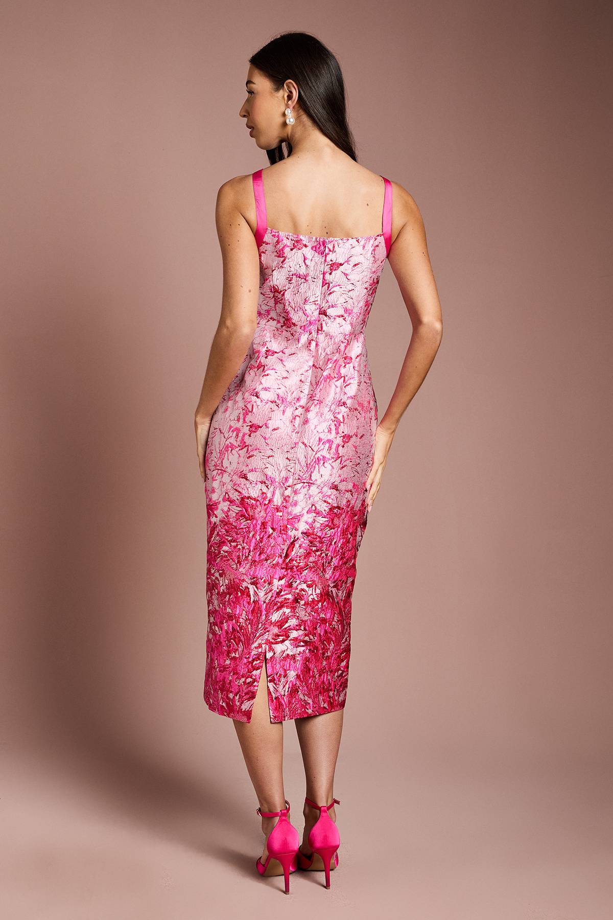 Coast Robe Crayon Jacquard à Détail Nœud
