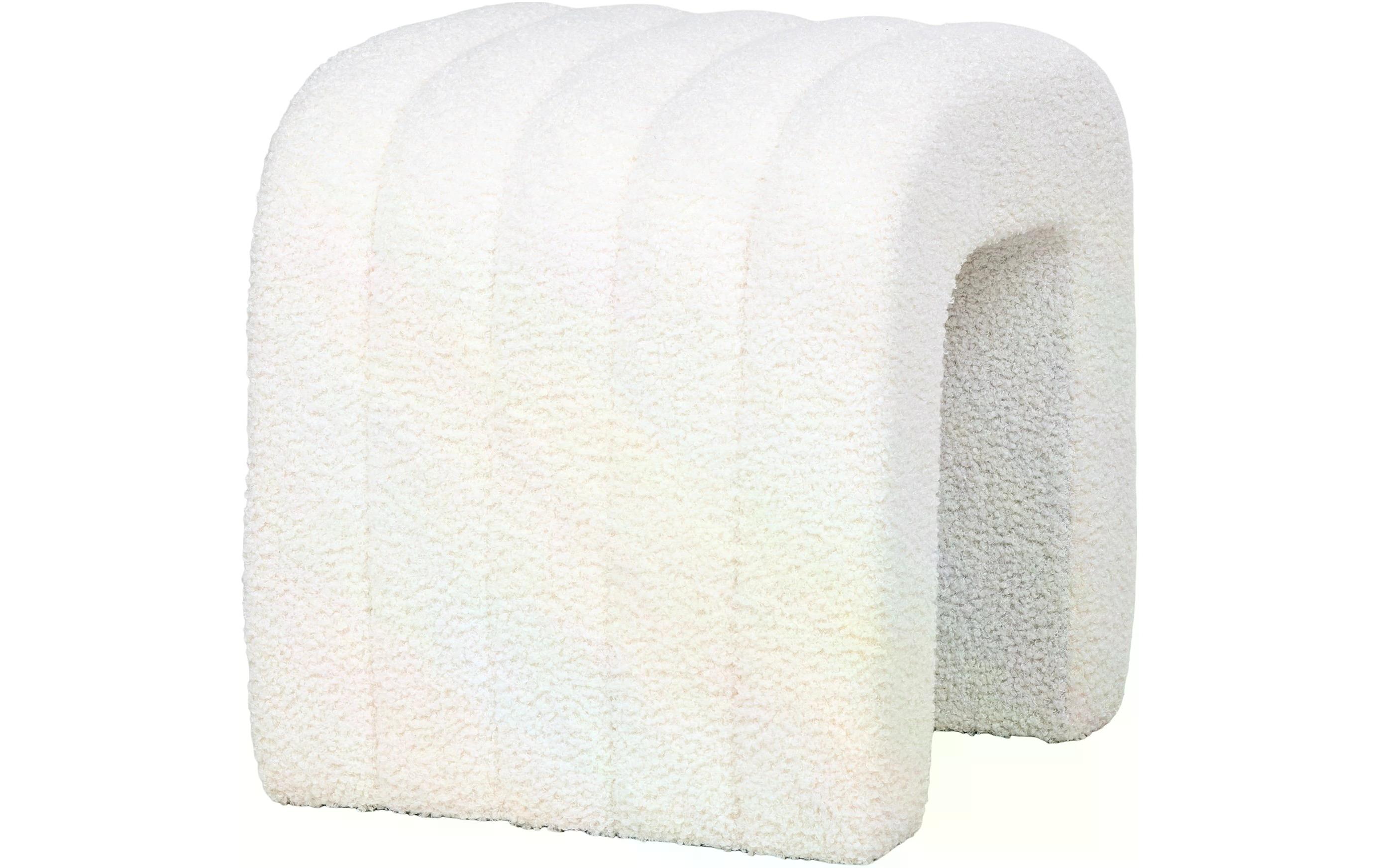 Pouf Colma WeissHocker zum Sitzen